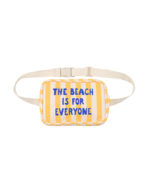 [TINY COTTONS]  THE BEACH IS FOR EVERYONE FANNY BAG _ yellow/light cream