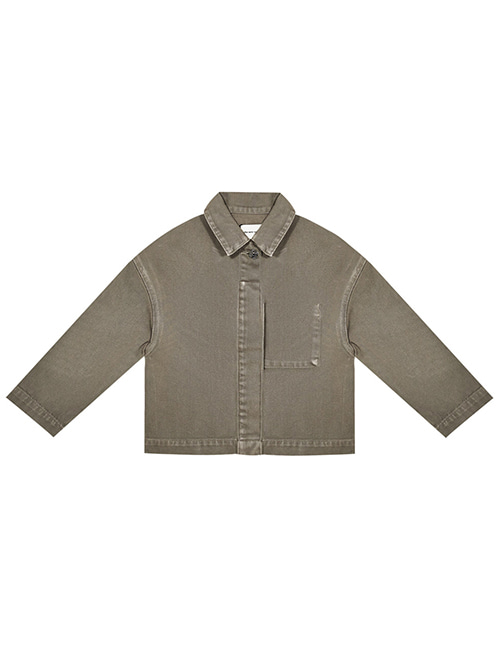 [THE NEW SOCIETY]VINCENT OVERSHIRT_DRIED HERB[6Y, 12Y]