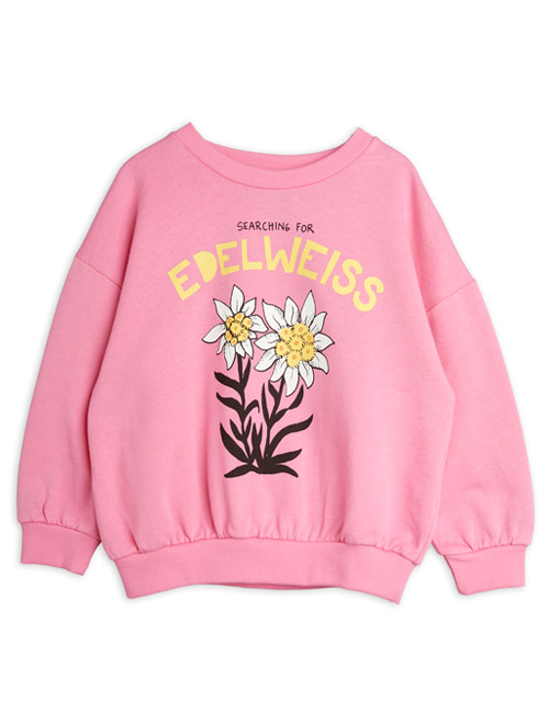 [MINI RODINI]Edelweiss sp sweatshirt _ Pink