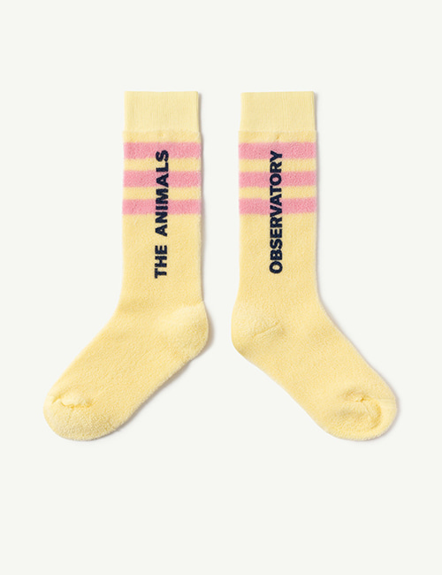 [The Animals Observatory] SKUNK KIDS SOCKS _ Soft Yellow_The Animals