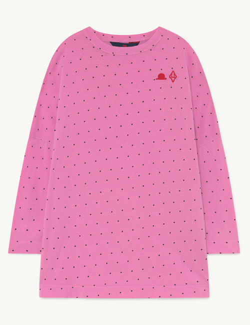 [T.A.O] PIGEON KIDS DRESS  Pink Dots