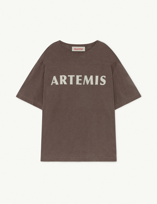 [T.A.O]  Deep Brown Artemis Rooster Oversize Kids T-Shirt