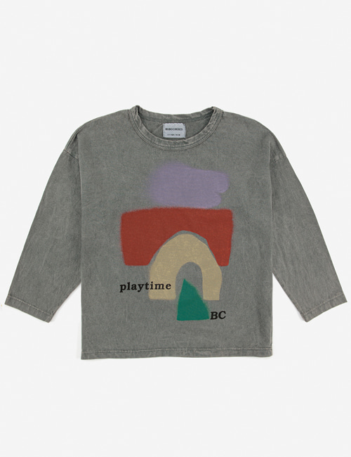 [BOBO CHOSES]  Playtime Red long sleeve T-shirt [ 4-5Y]