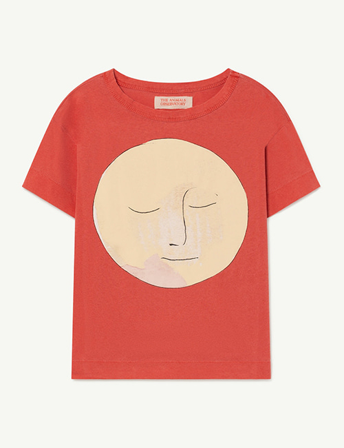 [The Animals Observatory] ROOSTER KIDS+ T-SHIRT _ Red_Moon [6Y, 10Y, 12Y, 14Y]