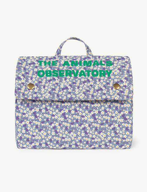 [The Animals Observatory] MINI BACKPACK ONESIZE BAG _ Soft Blue_Flowers