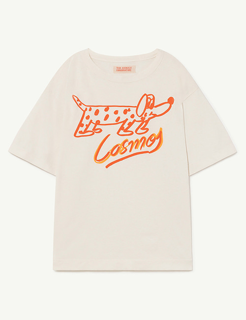 [The Animals Observatory] ROOSTER OVERSIZE KIDS+ T-SHIRT _ White_Dog