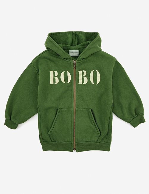 [BOBO CHOSES]  Bobo White hooded sweatshirt[2-3y]
