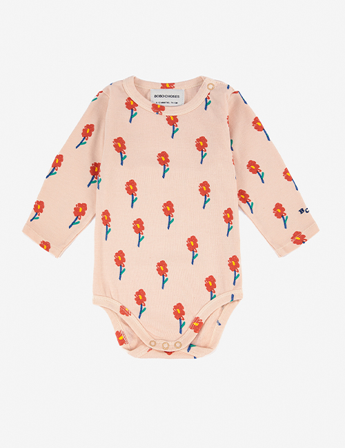 [BOBO CHOSES]  Flowers all over long sleeve body[12-18m, 18-24m, 24-36m]