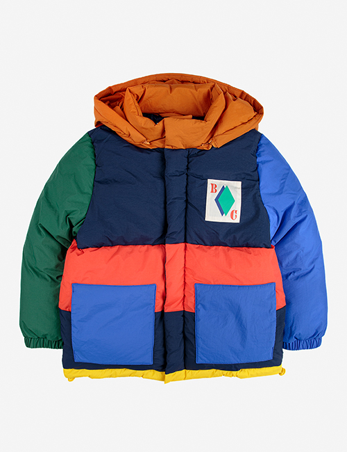 [BOBO CHOSES]  Color block padded jacket