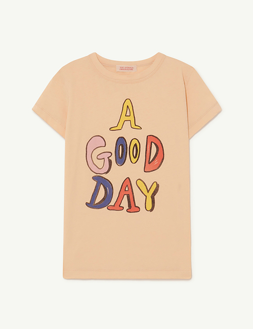 [The Animals Observatory]  Beige A Good Day Hippo T-Shirt