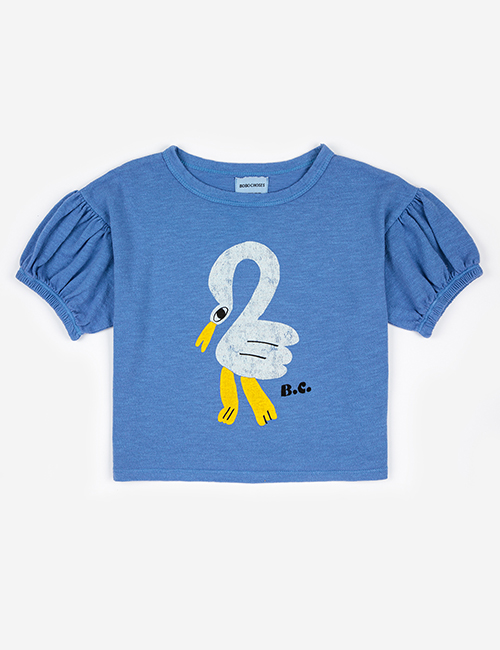 [BOBO CHOSES] Pelican puffed sleeve T-shirt [10-11y, 12-13y]