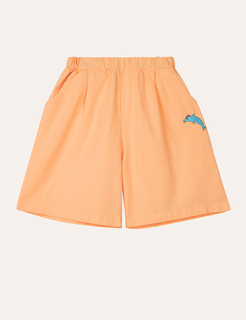 [THE CAMPAMENTO] DOLPHIN EMBROIDERY SHORTS