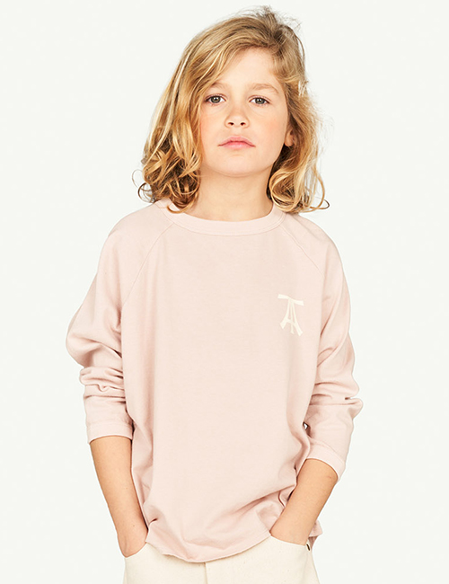 [The Animals Observatory]  ANTEATER KIDS T-SHIRT Rose