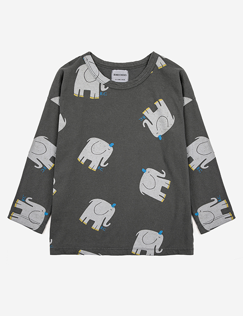 [BOBO CHOSES]The Elephant all over long sleeve T-shirt [8-9Y, 10-11Y]