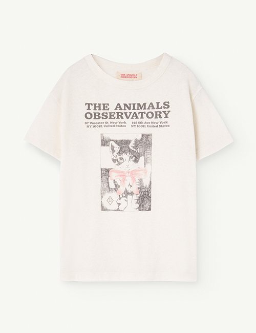 [The Animals Observatory]  ROOSTER KIDS T-SHIRT White [3Y]