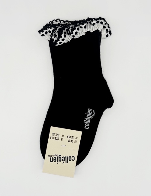 [COLLEGIEN] APRIL COLLECTION Ankle Socks - Noir de Charbon (N0.171) [24/27,32/35]