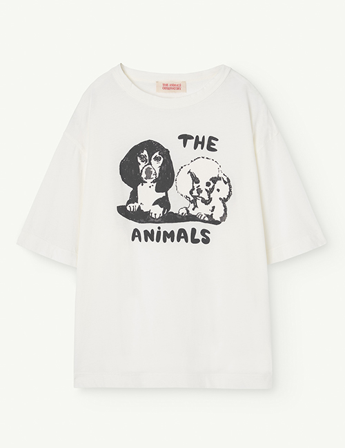 [The Animals Observatory]  ROOSTER OVERSIZE KIDS T-SHIRT White [4Y, 6Y, 12Y,14Y]