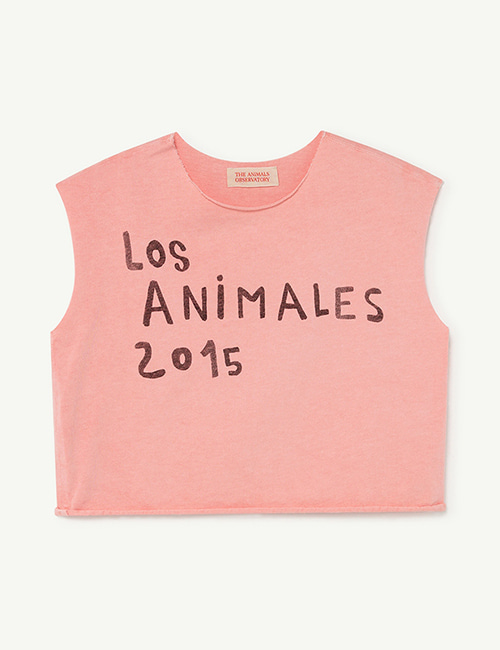 [T.A.O]  PRAWN KIDS T-SHIRT _ Soft Pink Los Animales