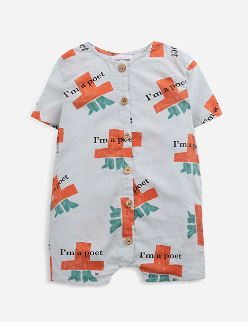 [BOBO CHOSES]  I&#039;m A Poet all over woven playsuit [24-36m]