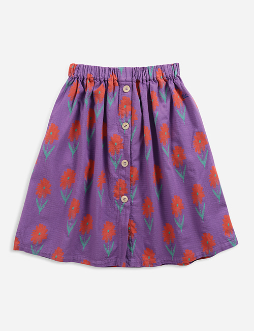 [BOBO CHOSES]  Petunia all over buttoned woven midi skirt [4-5y, 8-9y, 10-11y]