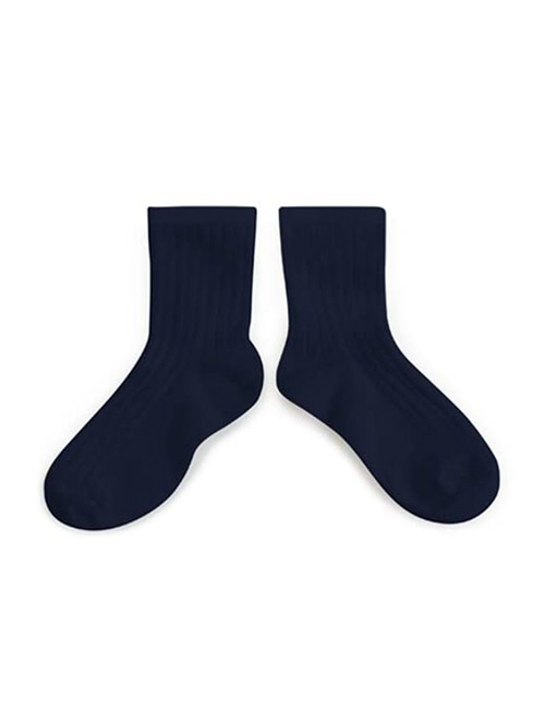 [COLLEGIEN] Ribbed Ankle Socks (N0.044)[24/27, 28/31, 32/35]