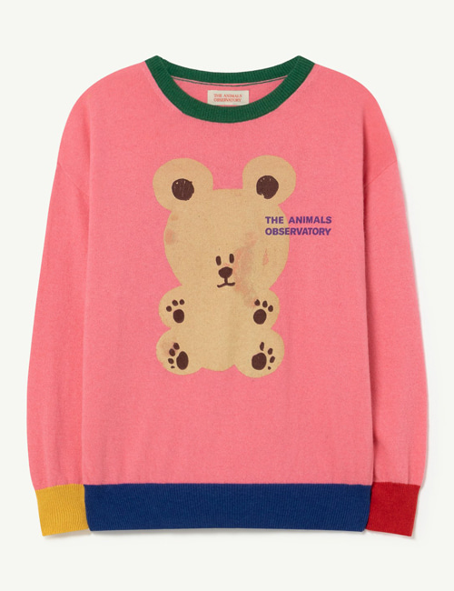 [T.A.O] BULL KIDS SWEATER_Pink Bear[6Y, 8Y, 10Y]