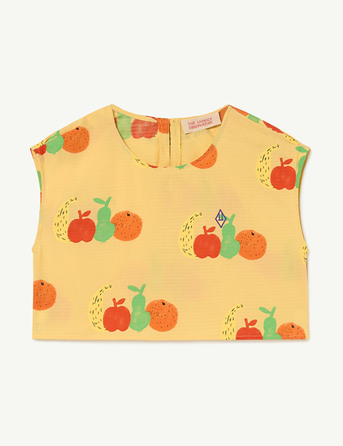 [The Animals Observatory]  Yellow Fruits Baboon Shirt