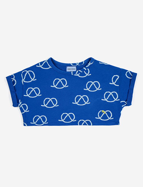 [BOBO CHOSES] Sail Rope all over cropped sweatshirt
