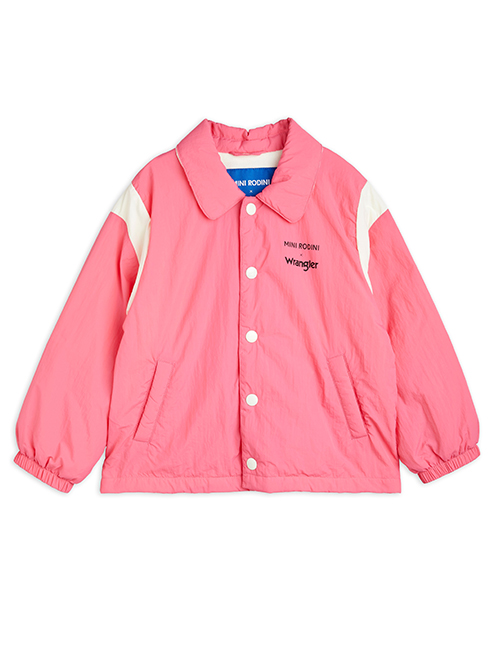 [MINIRODINI X WRANGLER] Peace dove coach lined jacket _ Pink [80/86, 92/98, 104/110, 128/134]