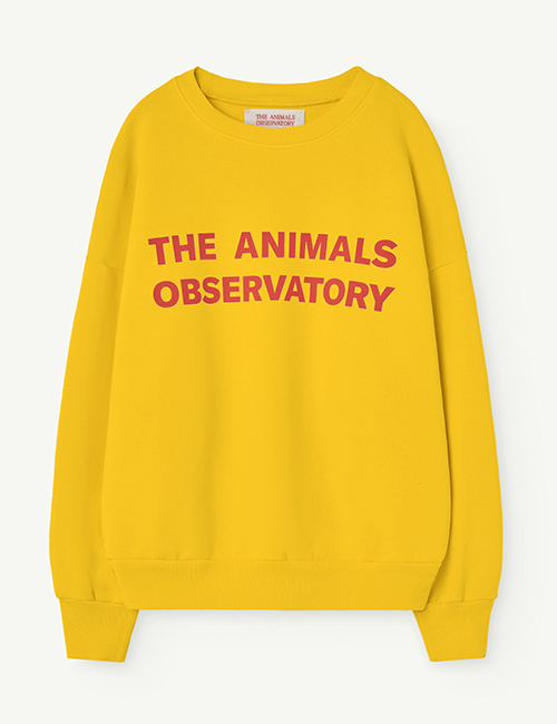[The Animals Observatory]  LEO KIDS SWEATSHIRT Yellow [4Y, 10Y, 12Y]