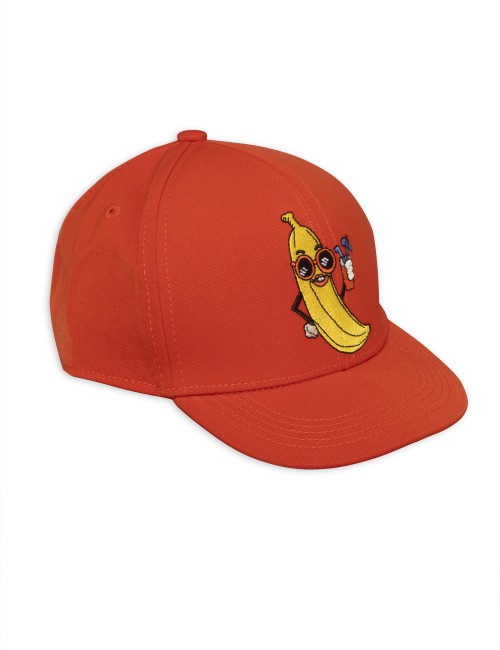 [MINI RODINI] Banana Trucker Cap Red