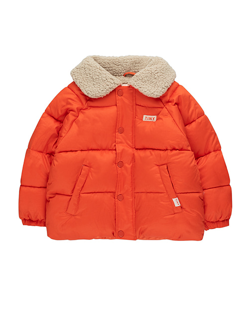 [TINY COTTONS] SOLID PADDED JACKET _ summer red