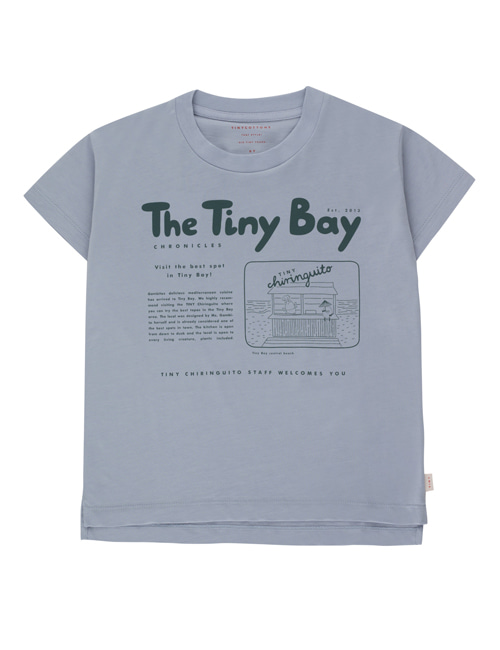 [TINY COTTONS]  TINY BAY GRAPHIC TEE _ summer grey/dark teal