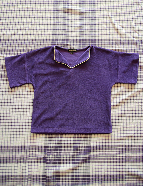 [BONJOUR DIARY]T-shirt _ purple terry[8Y]