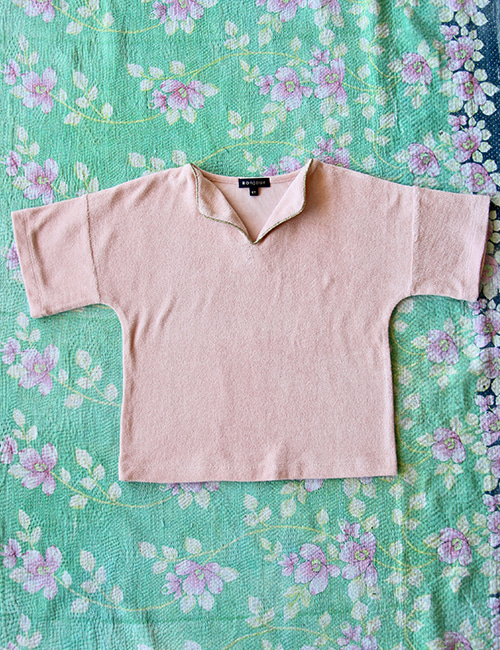 [BONJOUR DIARY]T-shirt _ pink terry[6Y,8Y]