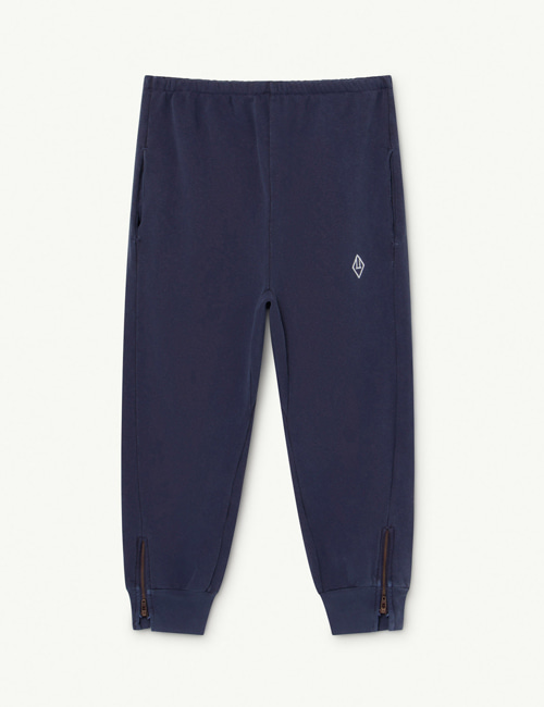 [T.A.O]  Deep Blue Logo Panther Kids Trousers