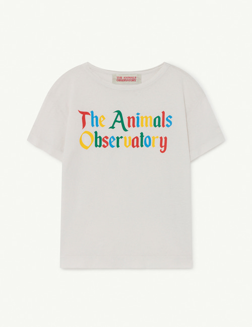 [T.A.O]  White The Animals Rooster Kids+ T-Shirt