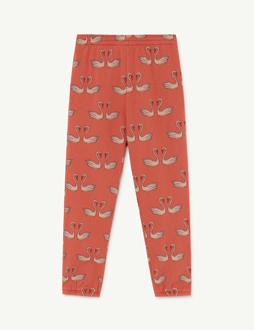 [T.A.O]  Red Swans Dromedary Kids Trousers