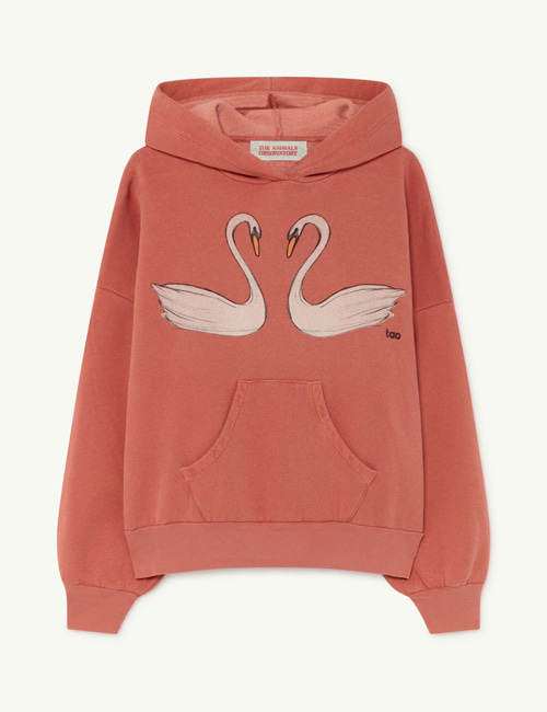 [T.A.O]  Red Swans Beaver Kids Sweatshirt