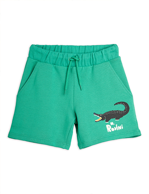 [MINI RODINI]  Crocodile sp shorts _ Green[104/110]