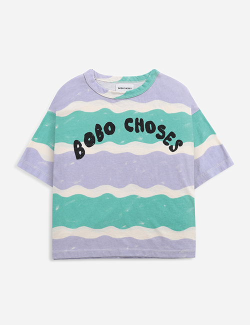 [BOBO CHOSES]  Waves all over short sleeve T-shirt [2-3y, 4-5y, 6-7y, 8-9y, 10-11y]