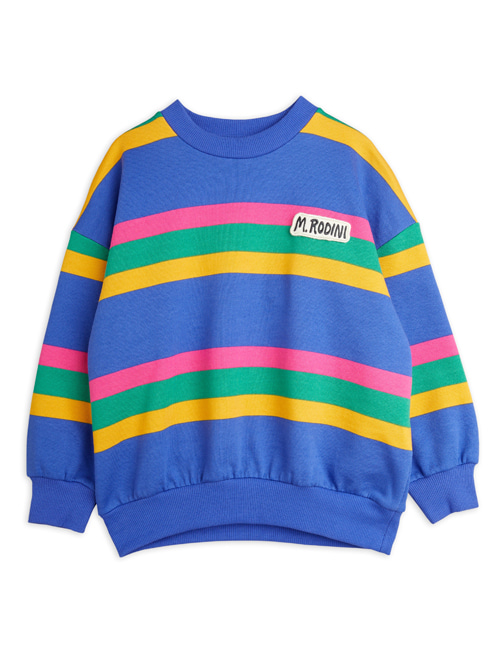 [MINI RODINI]Stripe sweatshirt _ Blue
