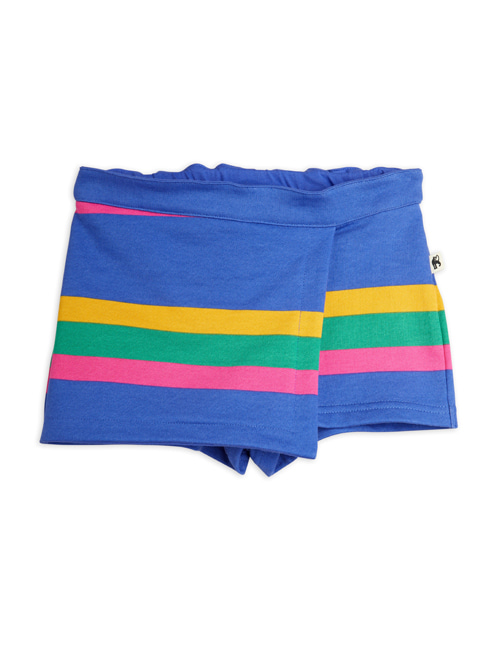 [MINI RODINI]Stripe divided skirt _ Blue