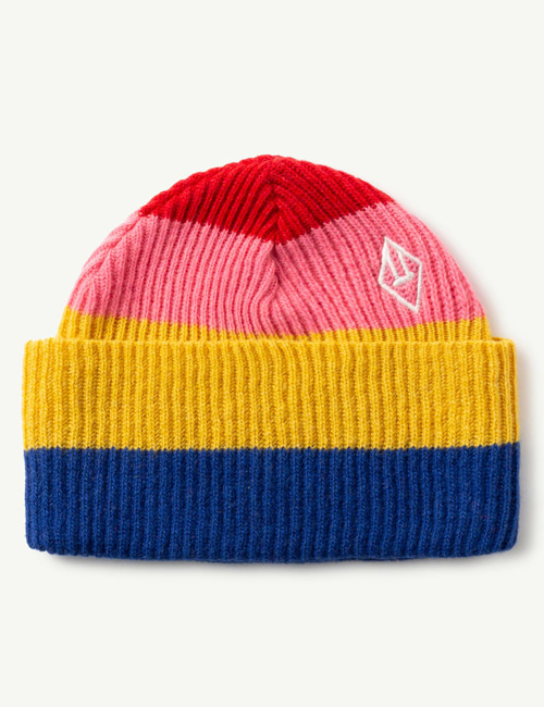 [T.A.O] STRIPES PONY KIDS HAT_Multicolor Logo
