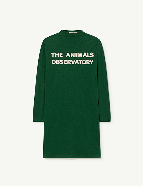 [The Animals Observatory] DRAGON KIDS DRESS _ Green [12Y]