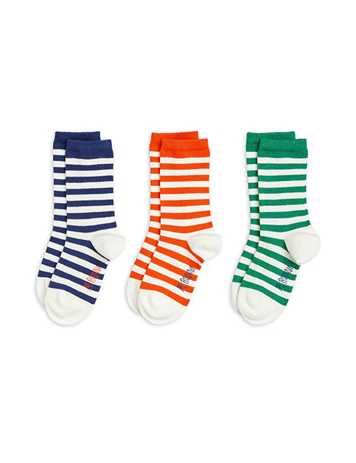 [MINI RODINI] Stripe socks 3-pack _  Multi[20/23, 28/31, 32/35]