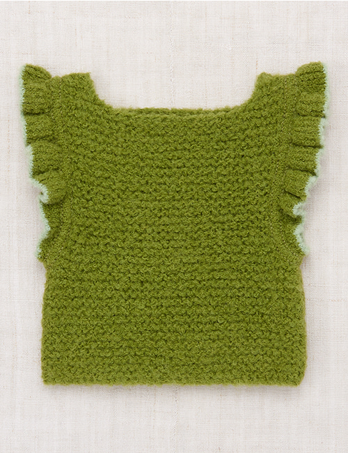 [MISHA AND PUFF] Boucle Fiora Vest _ Basil[4Y,8Y]