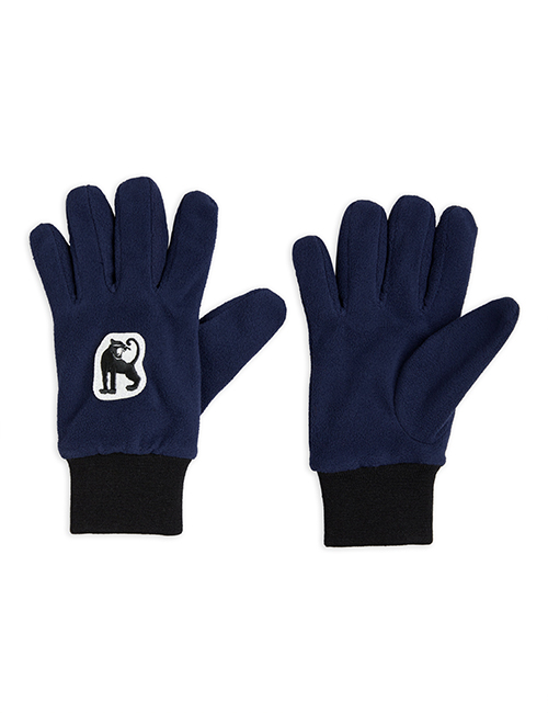 [MINI RODINI] Microfleece gloves _ Navy [2/5Y, 5/8Y, 8/11Y]