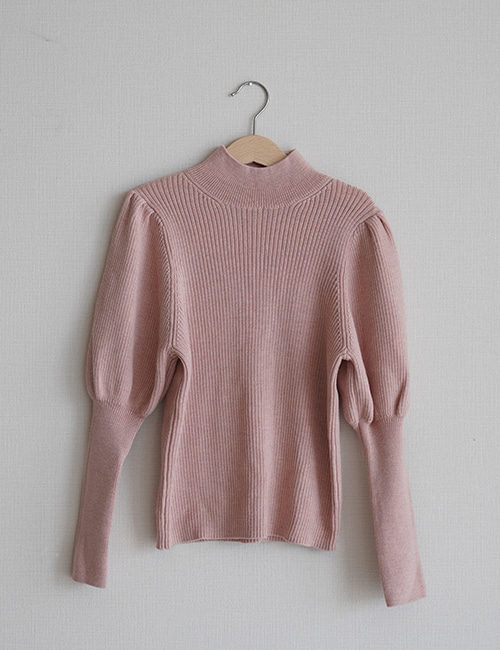 [MES KIDS DES FLEURS]Iantern sleeve sweater _ Pink [100% WOOL]