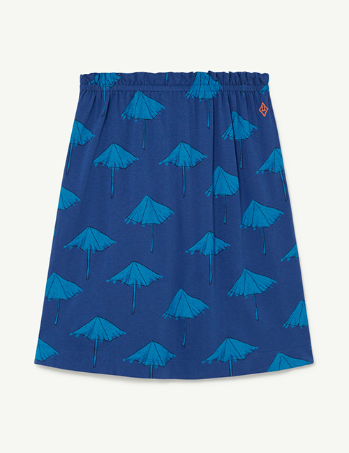 [The Animals Observatory]  Deep Blue Kitten Skirt [12Y]